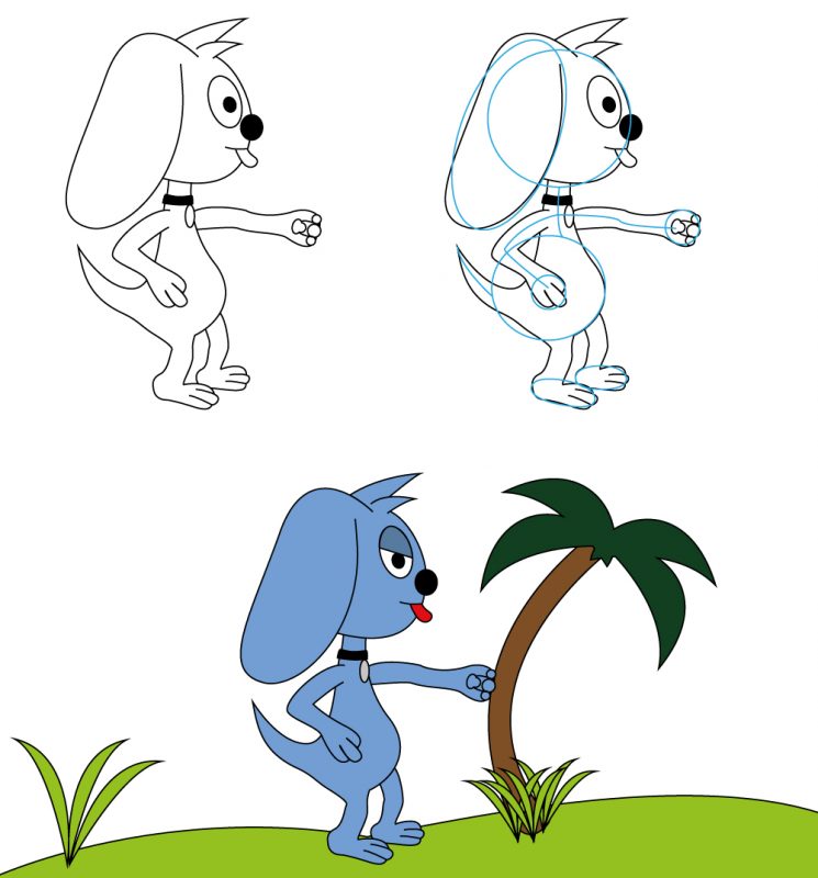 Personagem Polar dando soco